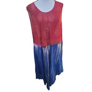 Batik Hippie Flowy Summer Dress ONE SIZE India Viscose